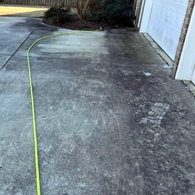 Before Concrete Cleaning Canton Ohio