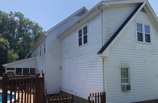 Before Vinyl Siding House Washing North Canton Ohio